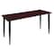 Regency Kahlo Training Tables, 60 W, 24 L, 29 H, Wood, Metal Top, Mahogany MTPL6024MHBK - alternate 1